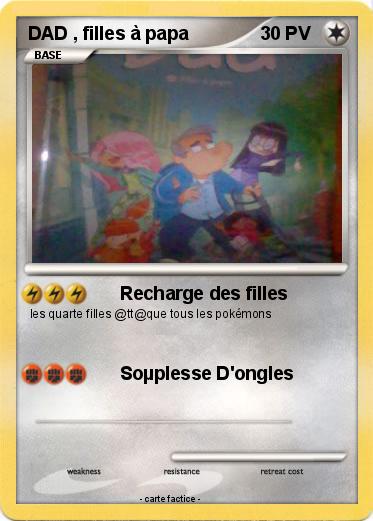 Pokemon DAD , filles à papa