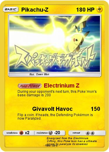 Pokemon Pikachu-Z