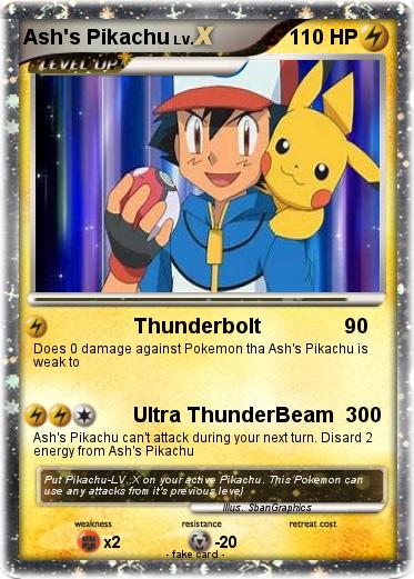 Pokemon Ash's Pikachu