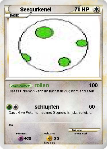 Pokemon Seegurkenei