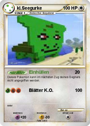 Pokemon kl.Seegurke