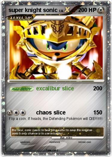 Pokemon super knight sonic