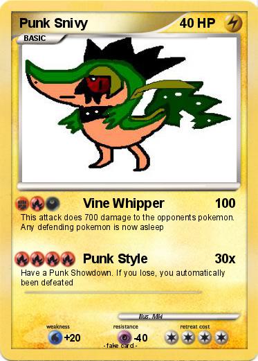 Pokemon Punk Snivy
