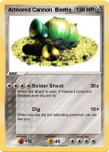 Pokemon Armored Cannon  Beetle
