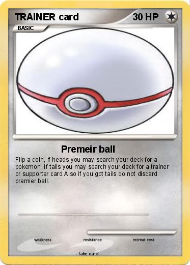 Pokemon TRAINER card