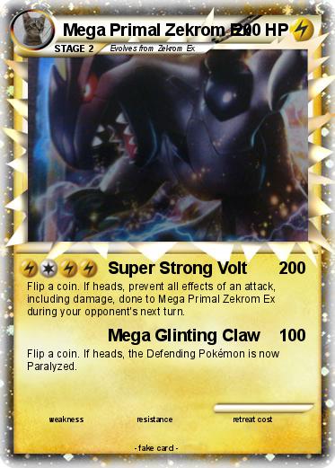 Pokemon Mega Primal Zekrom Ex