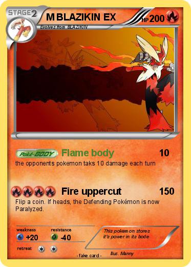 Pokemon M BLAZIKIN EX