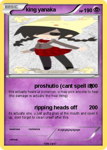 Pokemon king yanaka