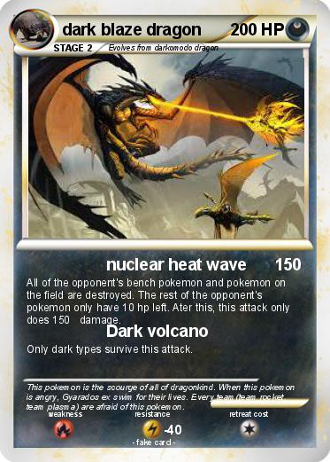 Pokemon dark blaze dragon
