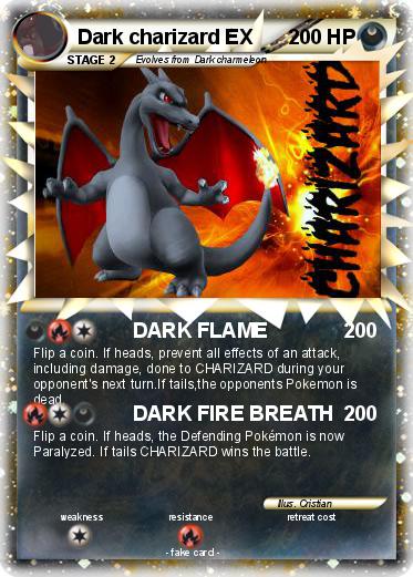 Pokemon Dark charizard EX