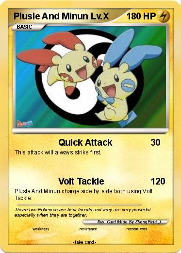 Pokemon Plusle And Minun Lv.X