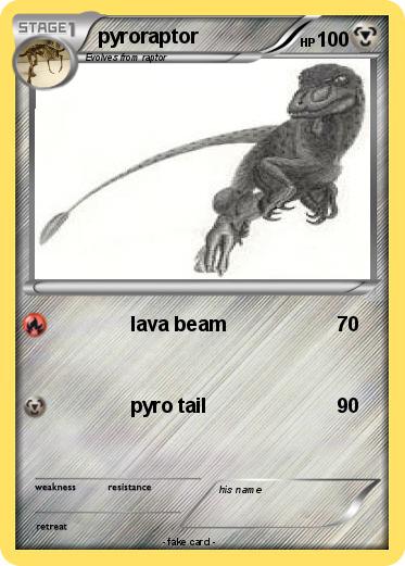 Pokemon pyroraptor