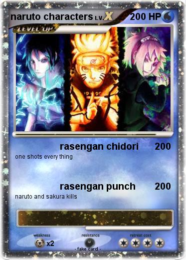 Pokemon naruto characters