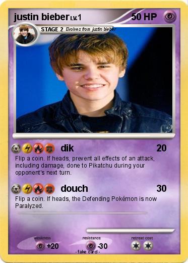 Pokemon justin bieber