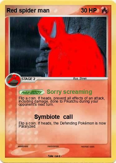 Pokemon Red spider man