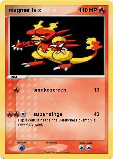 Pokemon magmar lv x