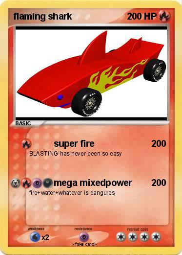 Pokemon flaming shark