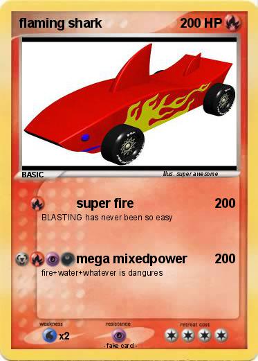 Pokemon flaming shark