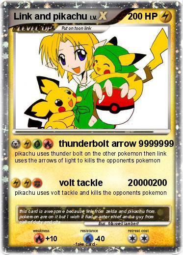 Pokemon Link and pikachu