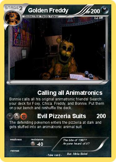 Pokemon Golden Freddy
