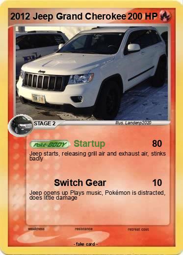 Pokemon 2012 Jeep Grand Cherokee