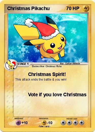 Pokemon Christmas Pikachu