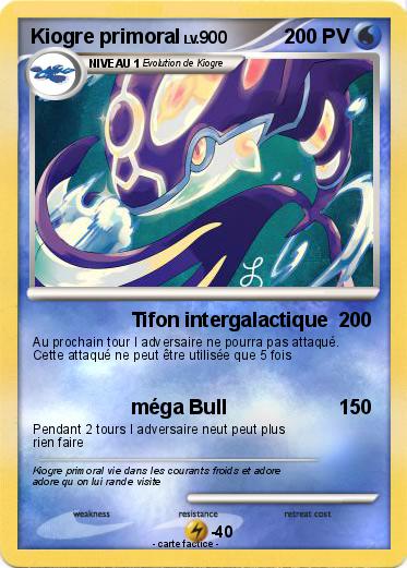 Pokemon Kiogre primoral