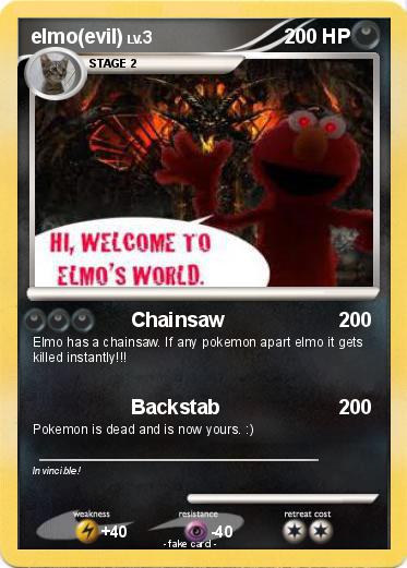 Pokemon elmo(evil)
