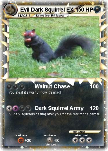Pokemon Evil Dark Squirrel EX