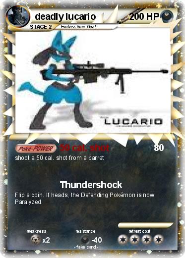 Pokemon deadly lucario