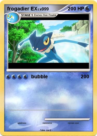 Pokemon frogadier EX