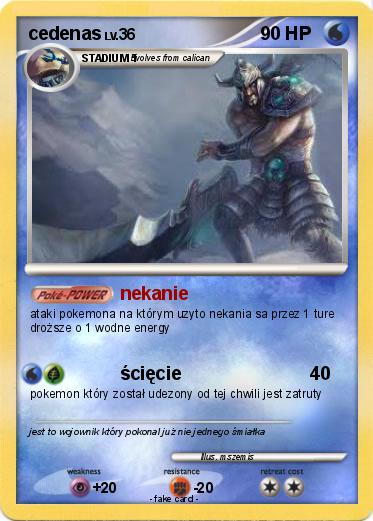 Pokemon cedenas