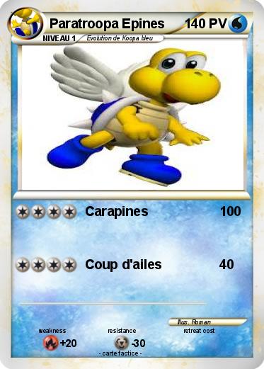 Pokemon Paratroopa Epines