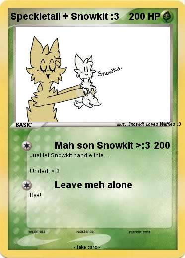 Pokemon Speckletail + Snowkit :3
