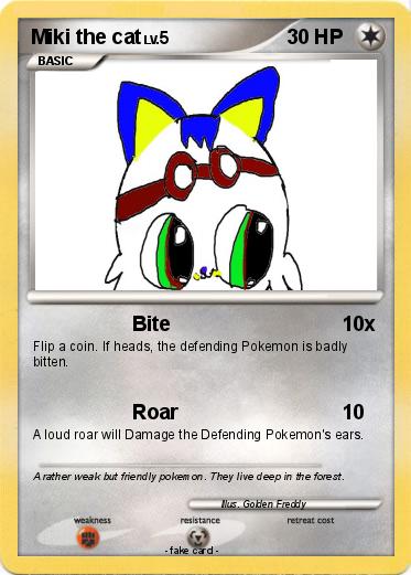Pokemon Miki the cat