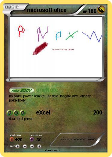 Pokemon microsoft ofice