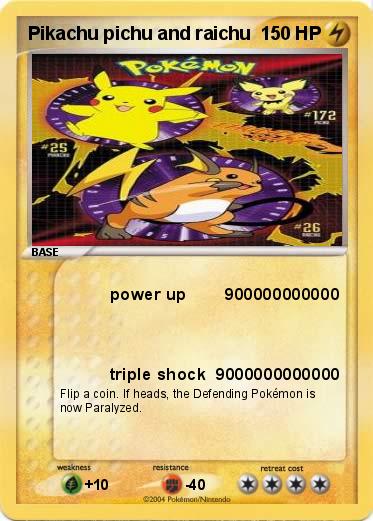 Pokemon Pikachu pichu and raichu