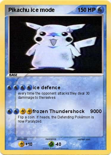 Pokemon Pikachu ice mode