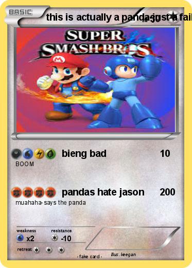 Pokemon this is actually a panda-just a fail