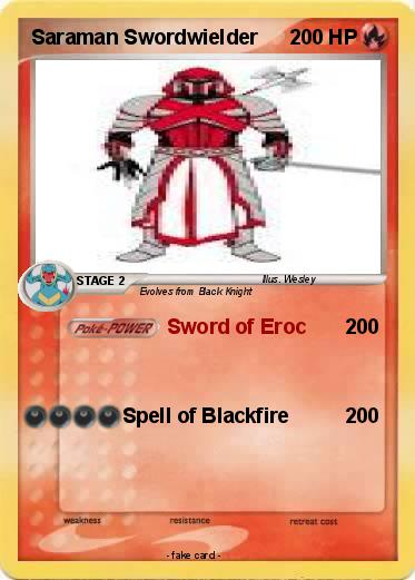 Pokemon Saraman Swordwielder