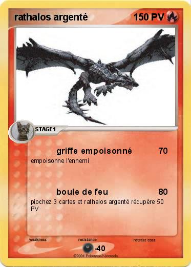 Pokemon rathalos argenté