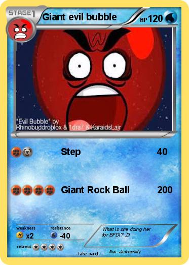 Pokemon Giant evil bubble