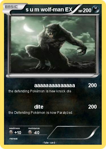 Pokemon s u m wolf-man EX