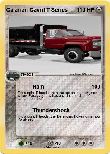 Pokemon Galarian Gavril T Series