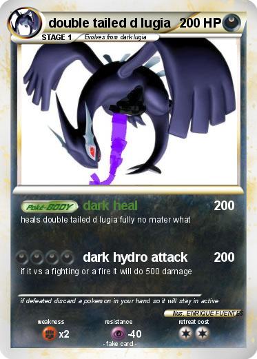 Pokemon double tailed d lugia