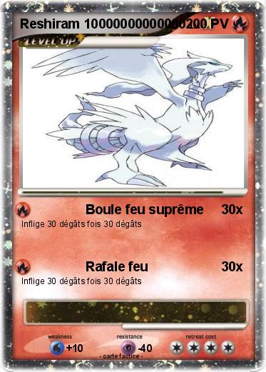 Pokemon Reshiram 10000000000000