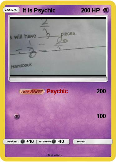 Pokemon it is Psychic