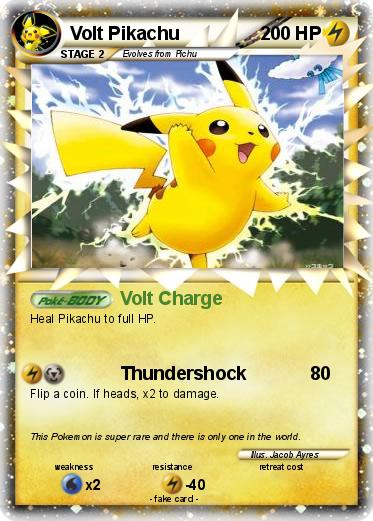 Pokemon Volt Pikachu