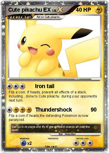 Pokemon Cute pikachu EX