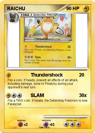 Pokemon RAICHU